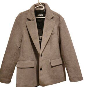 LUXURY BRAND APPARIS vegan Grey  Blazer.